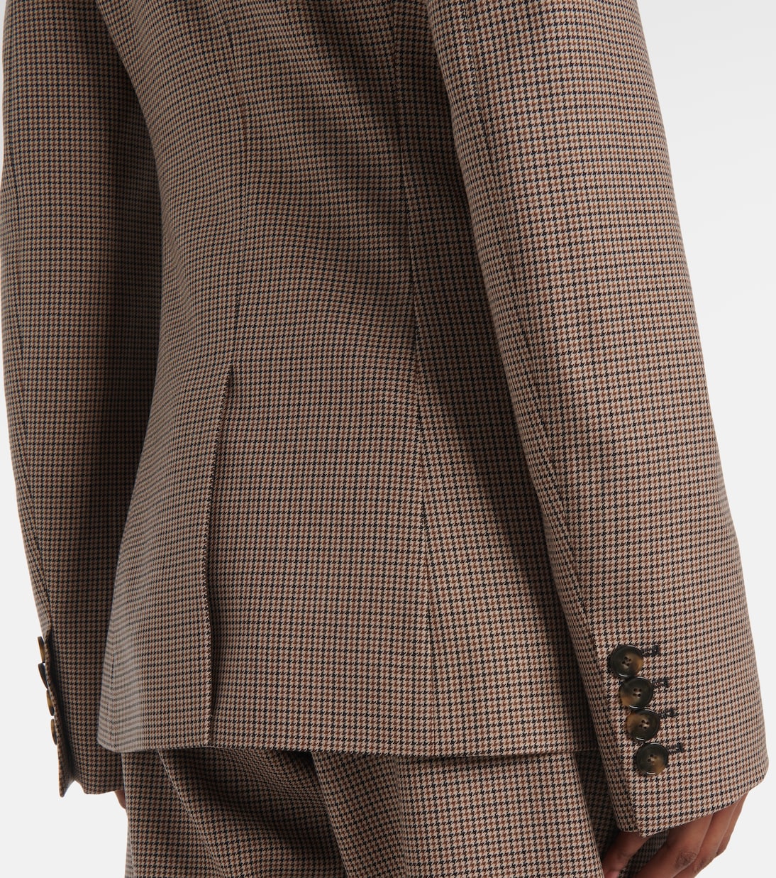 Checked virgin wool blazer | Stella McCartney