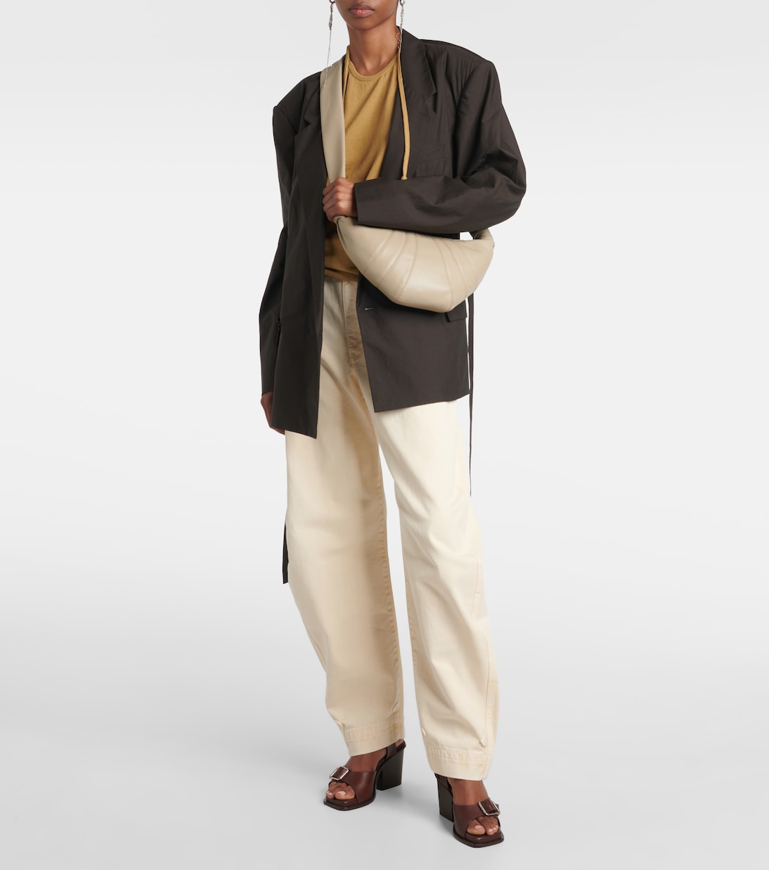 Borsa a spalla Croissant Small in pelle | Lemaire