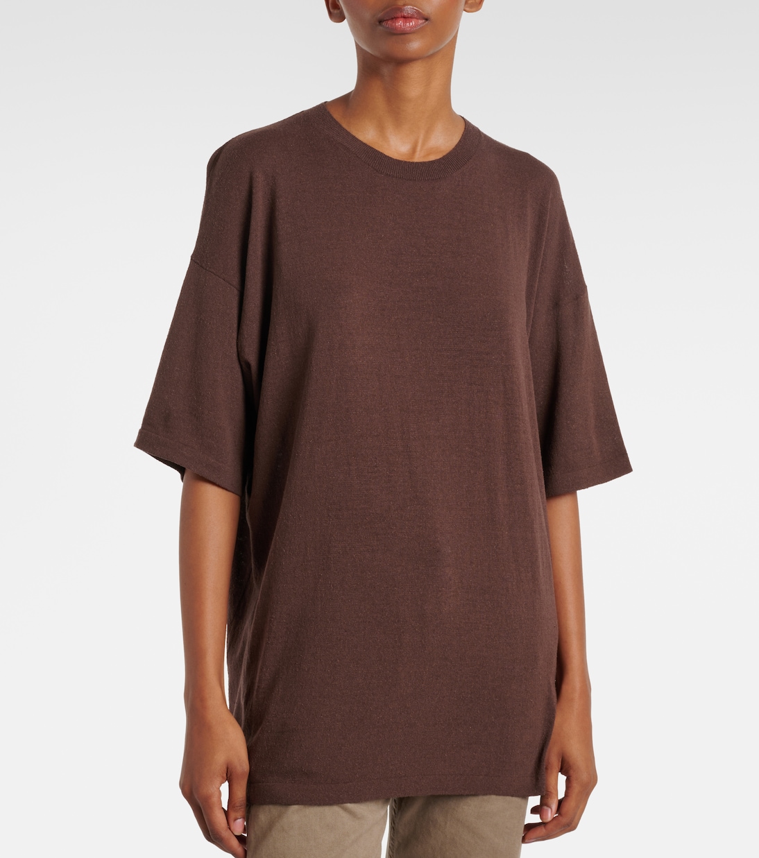 T-shirt Jockton in seta | The Row