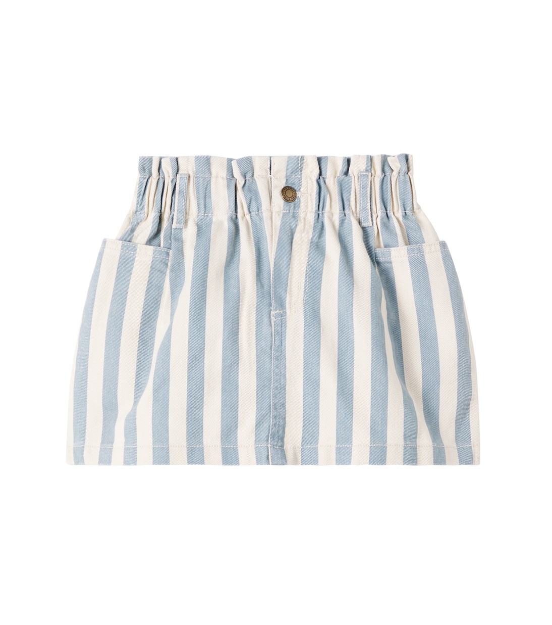 Gonna di jeans arricciata a righe | Rylee + Cru