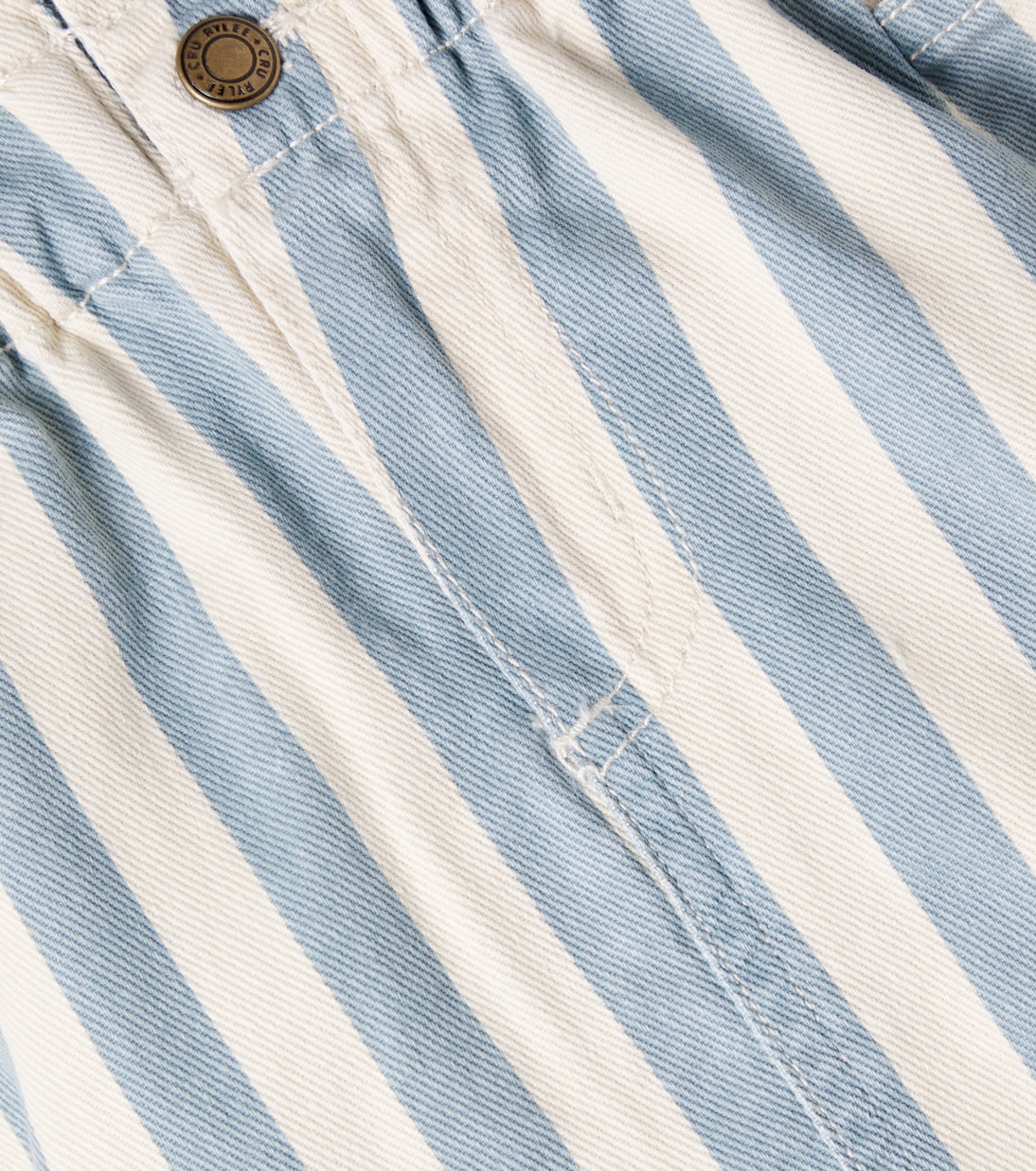 Gonna di jeans arricciata a righe | Rylee + Cru