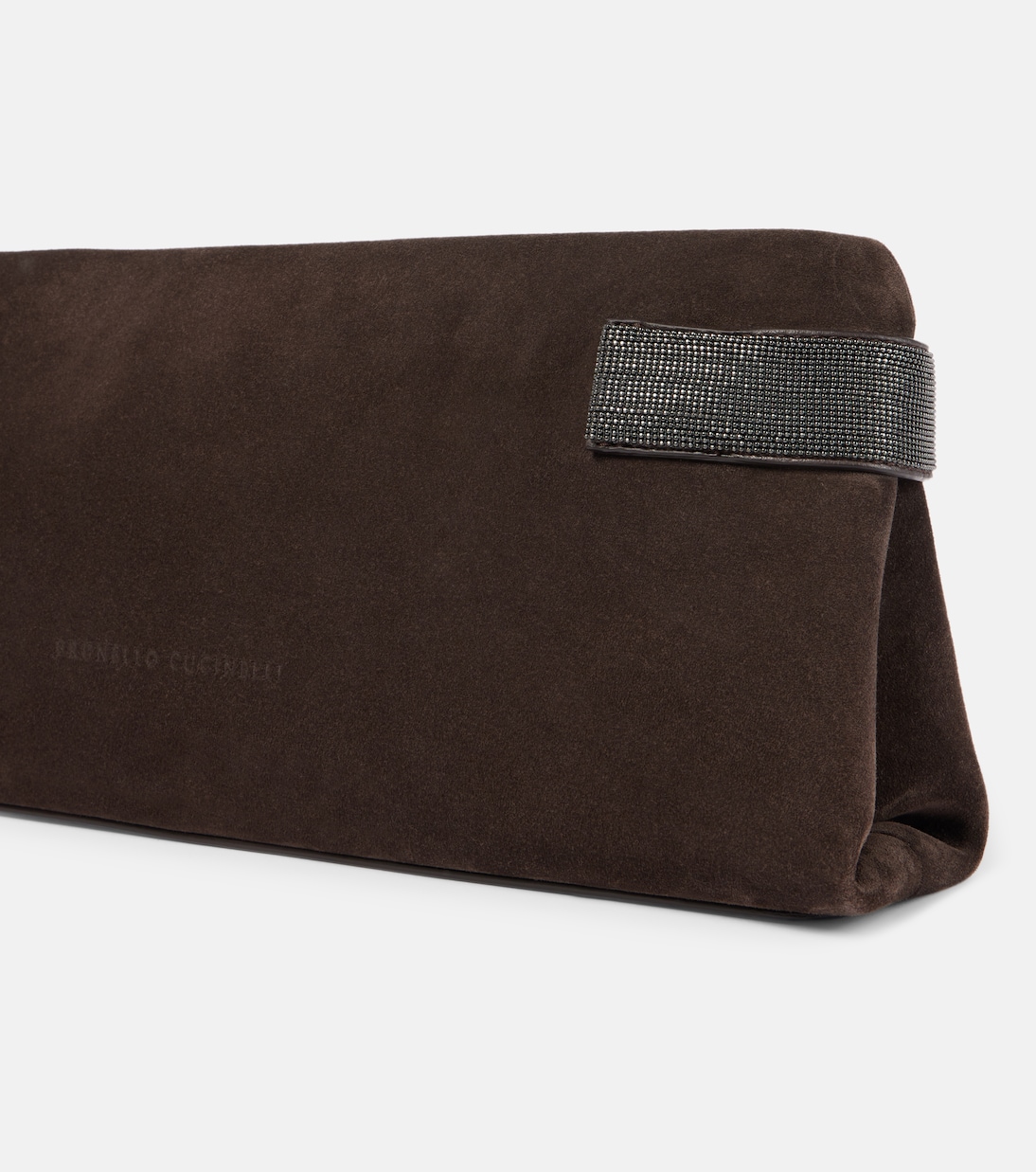 Monili suede clutch | Brunello Cucinelli