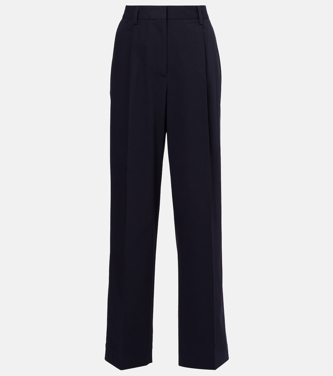Pantaloni regular in cotone a vita alta | Toteme