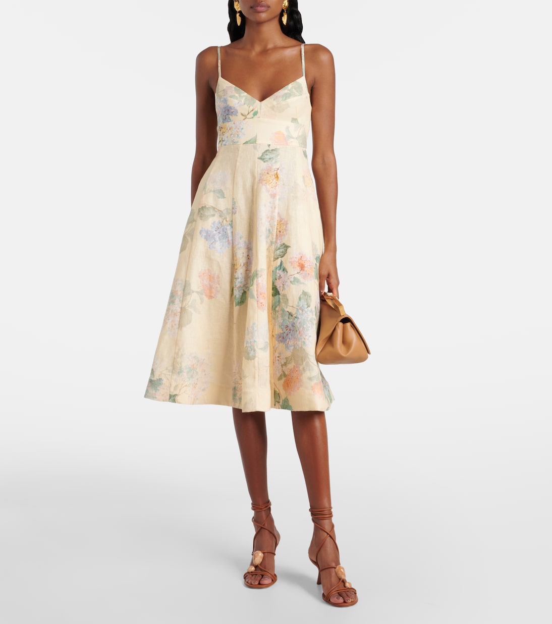 Illuminate linen midi dress | Zimmermann