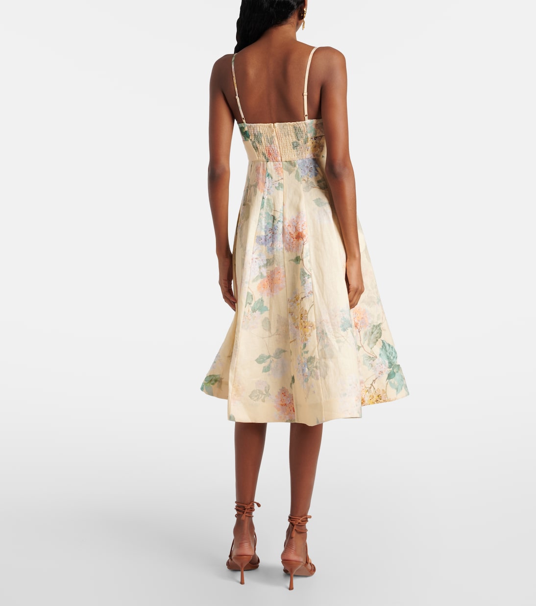 Illuminate linen midi dress | Zimmermann