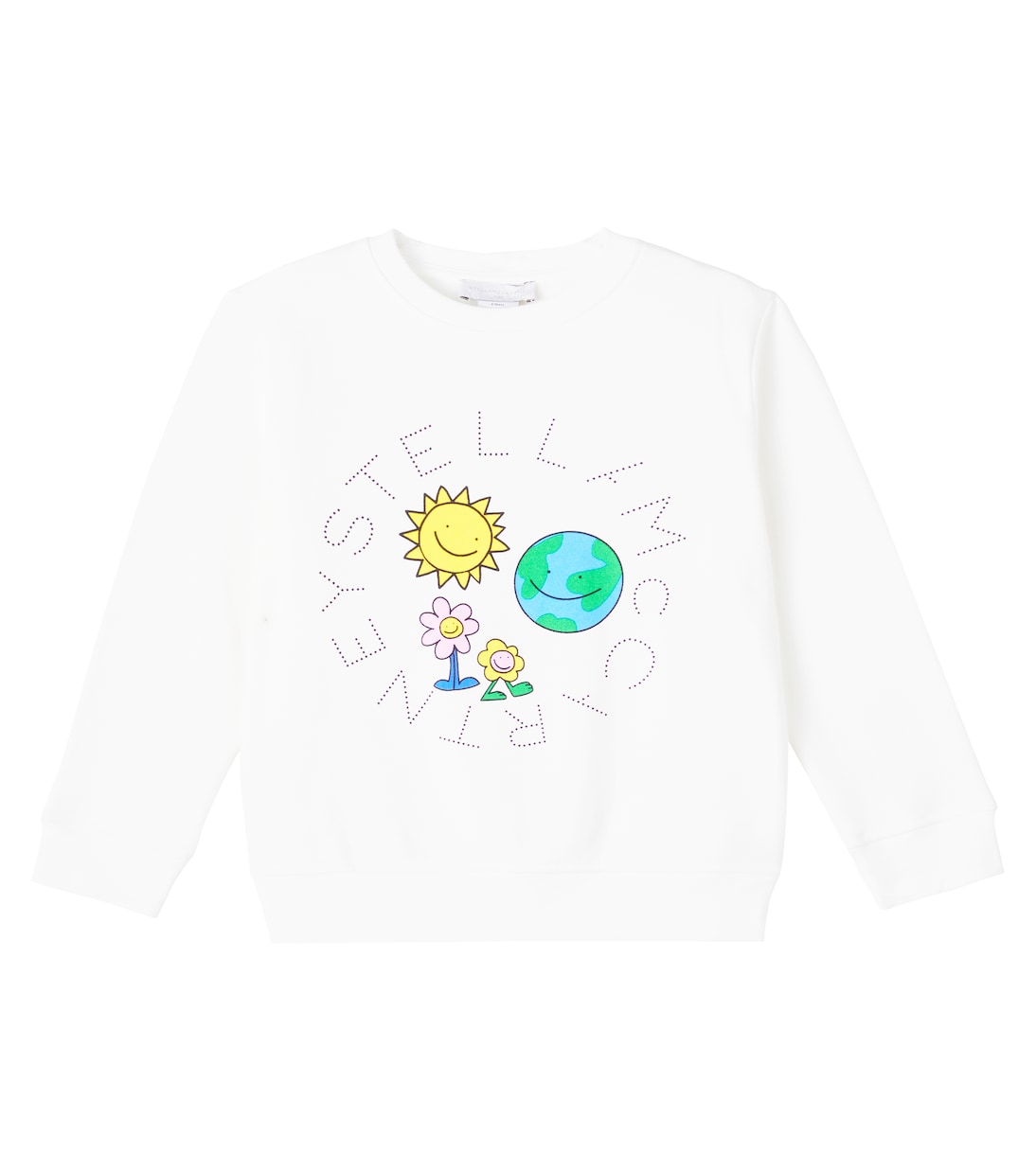 Pull en coton imprimé  à logo  | Stella McCartney Kids
