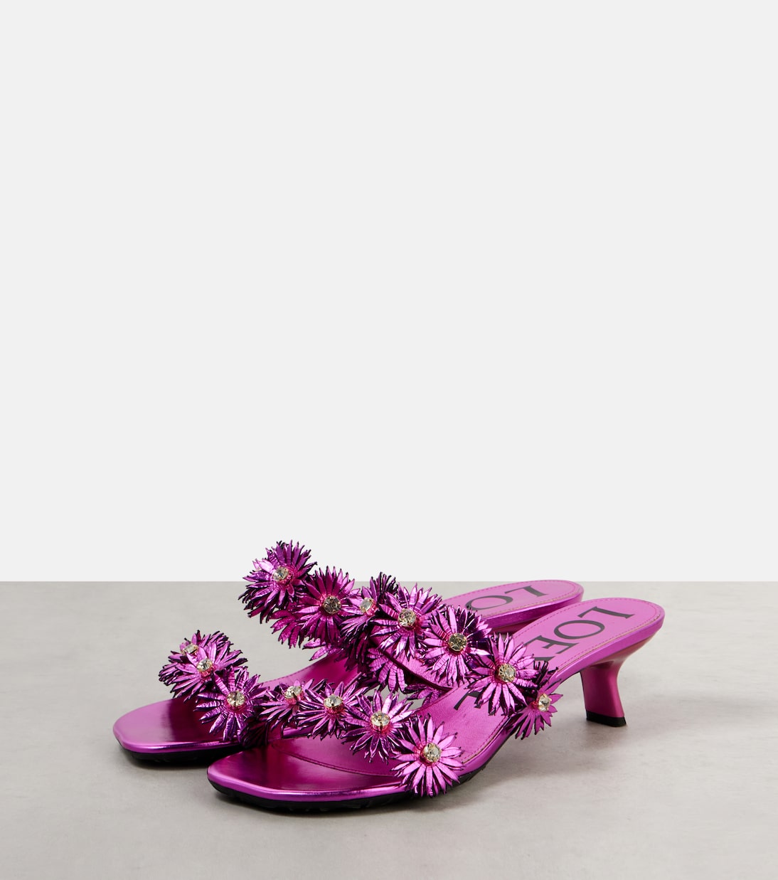 Paula's Ibiza - Sandali Petal Flower in pelle | Loewe