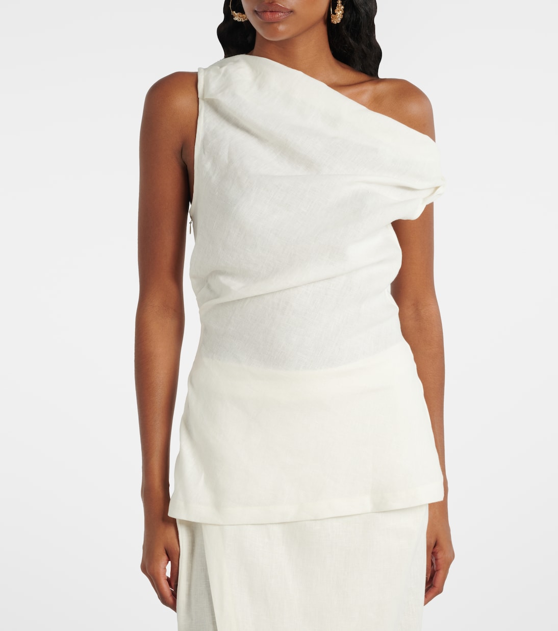 Suis asymmetric linen top | Faithfull