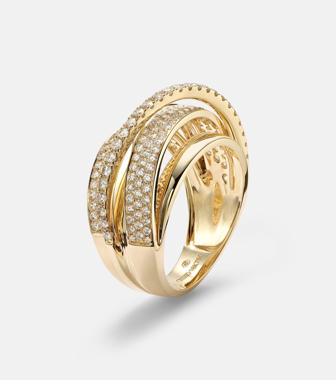 18kt gold ring with diamonds | Shay Jewelry