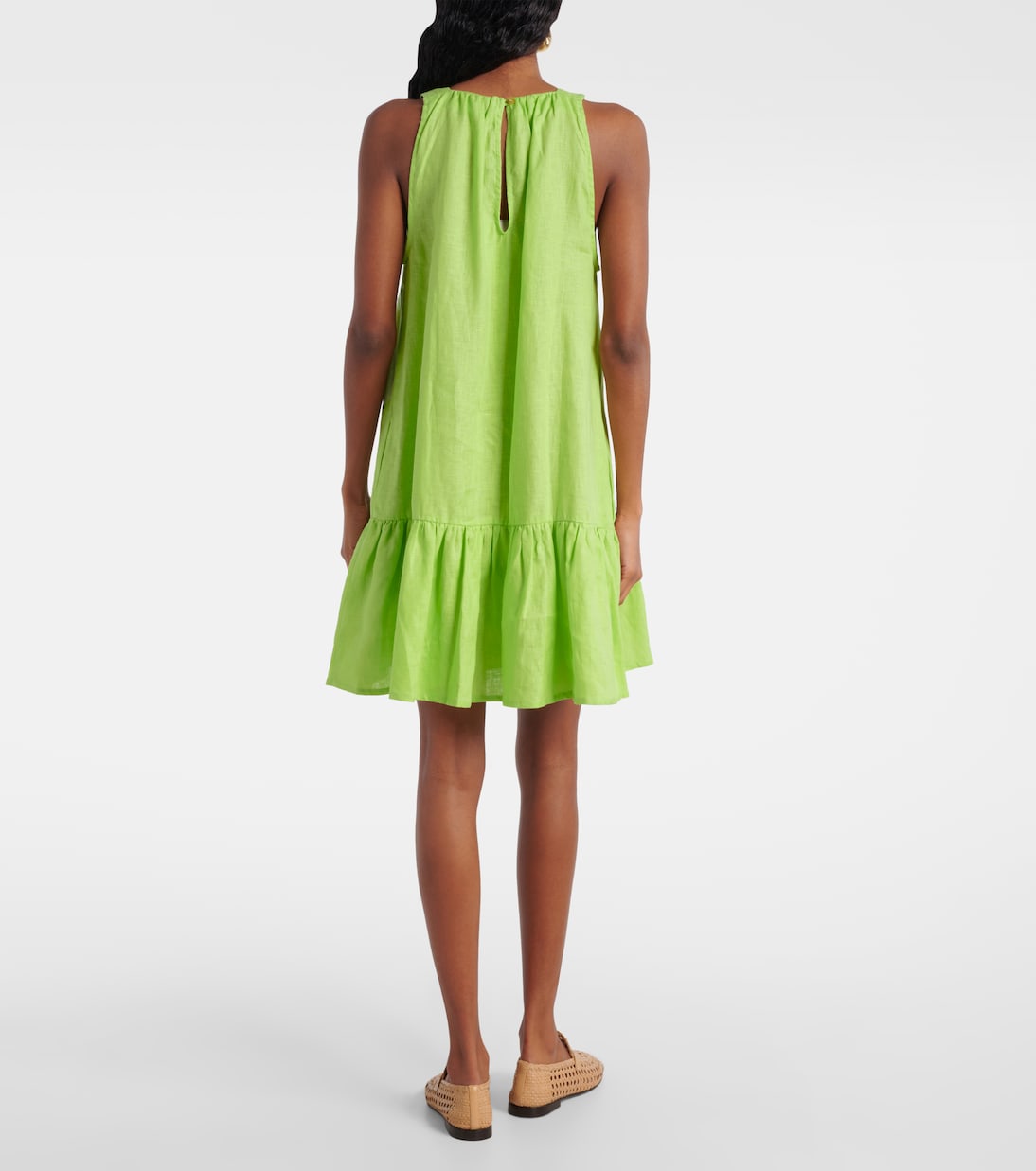Adana linen minidress | Asceno
