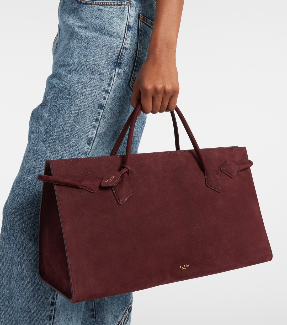 Le Teckel Large leather shoulder bag | Alaïa
