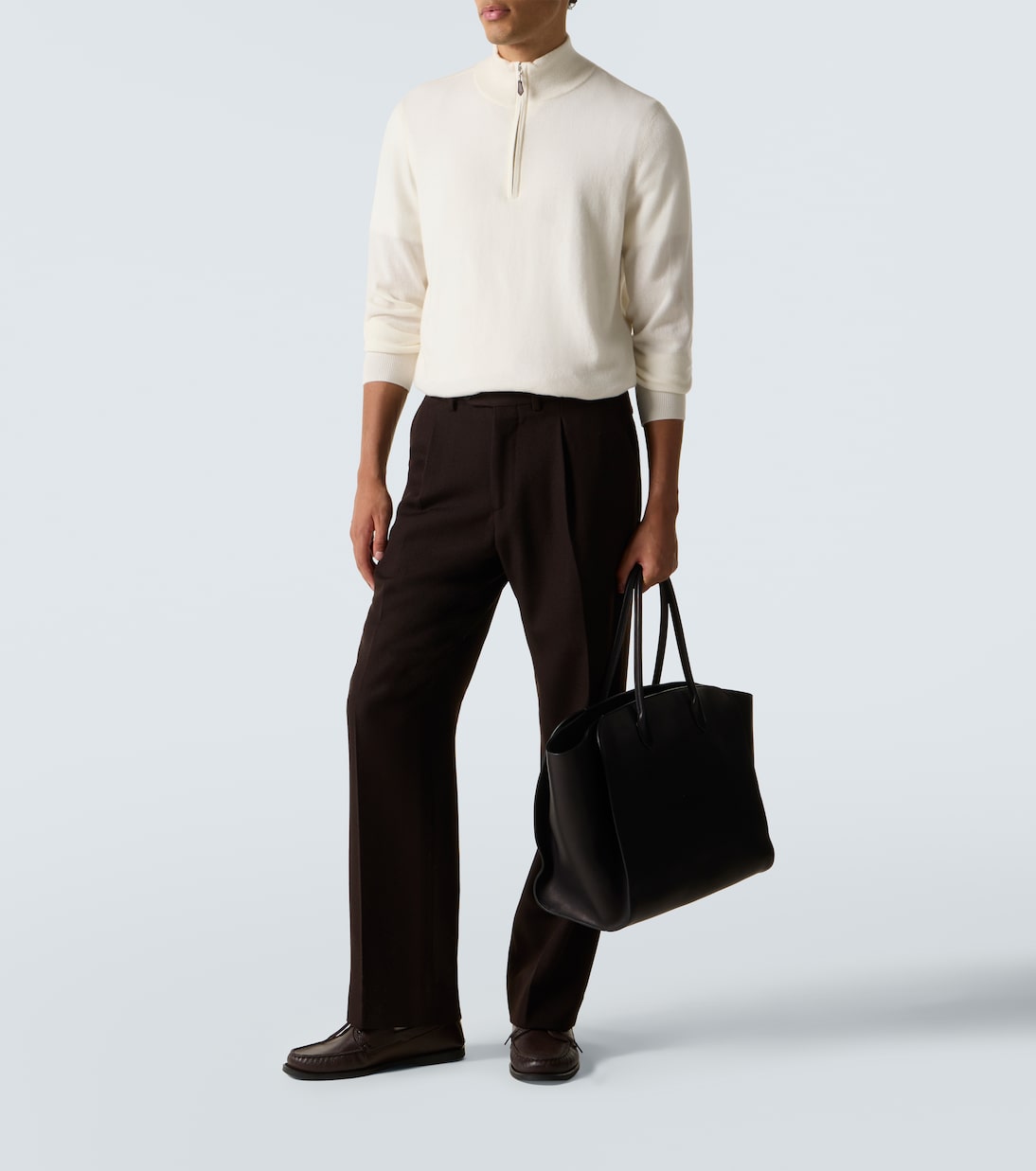 Mr Fenchurch cashmere half-zip sweater | Arch4