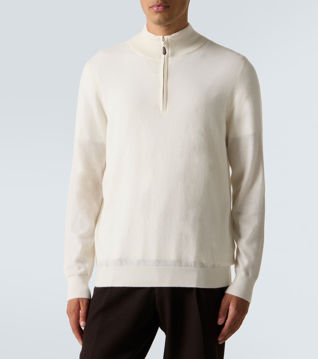 Mr Fenchurch cashmere half-zip sweater | Arch4