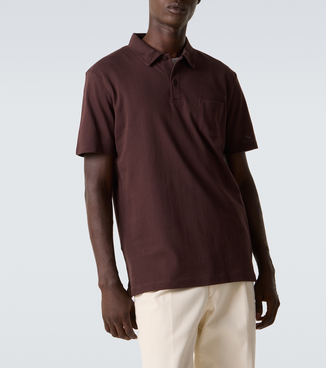 Cotton polo shirt | Sunspel