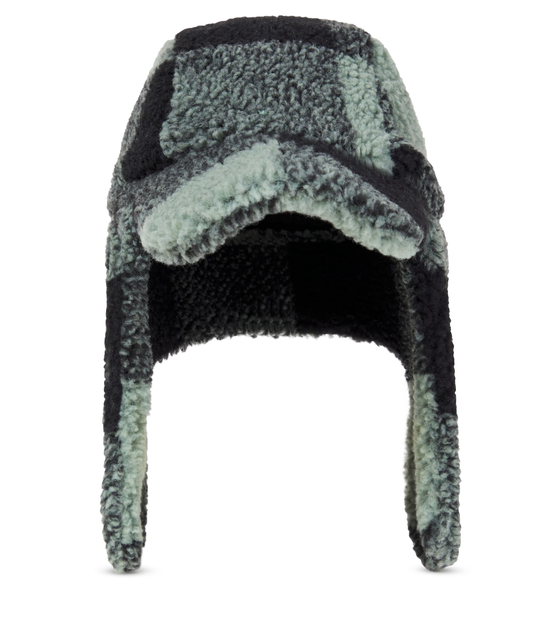 Checked faux shearling trapper hat | Stella McCartney Kids