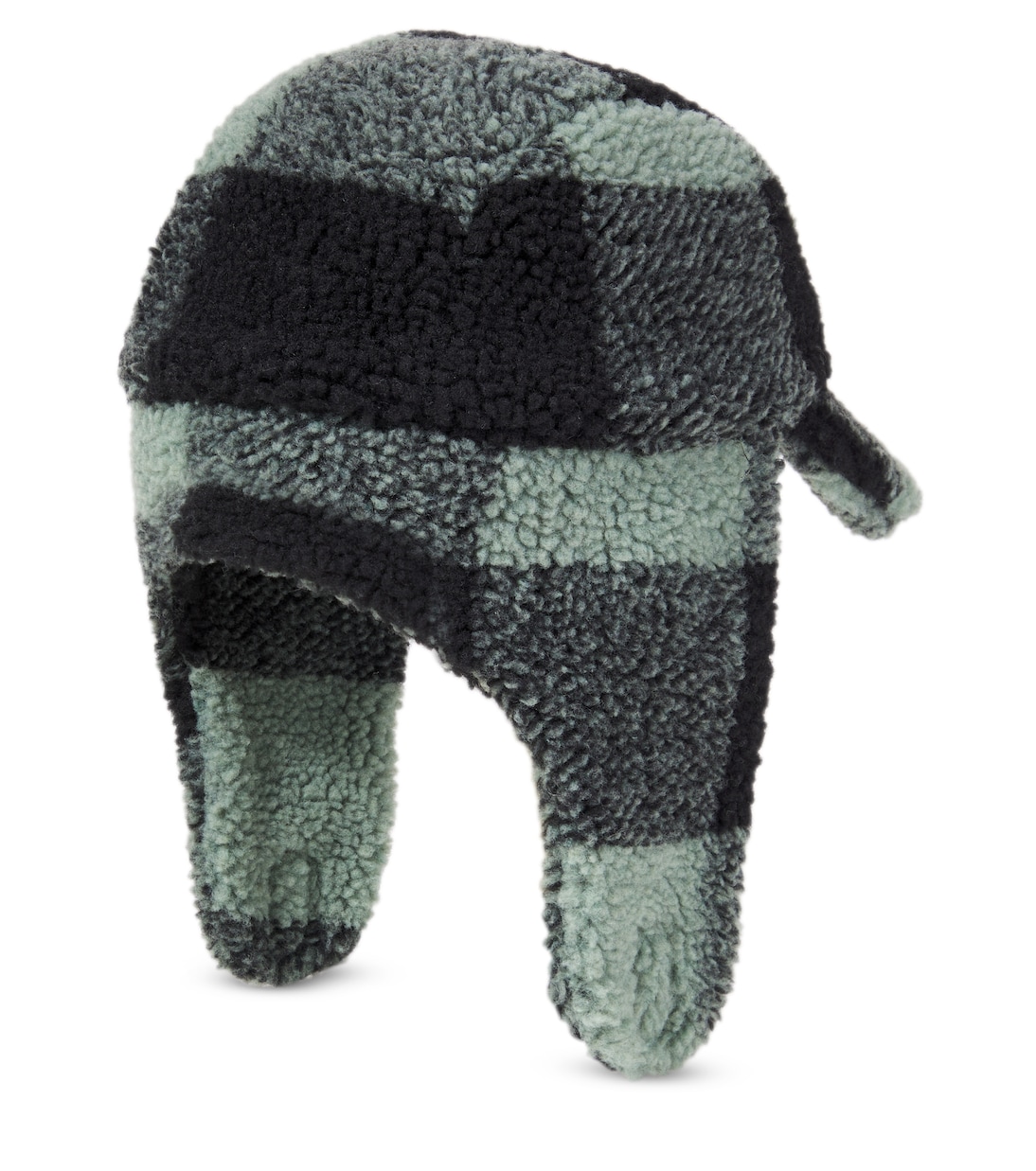 Checked faux shearling trapper hat | Stella McCartney Kids