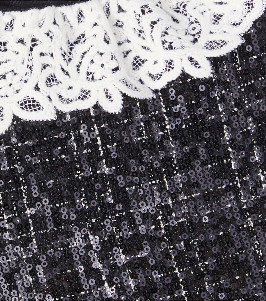 Abito in tweed con paillettes e pizzo | Tartine et Chocolat