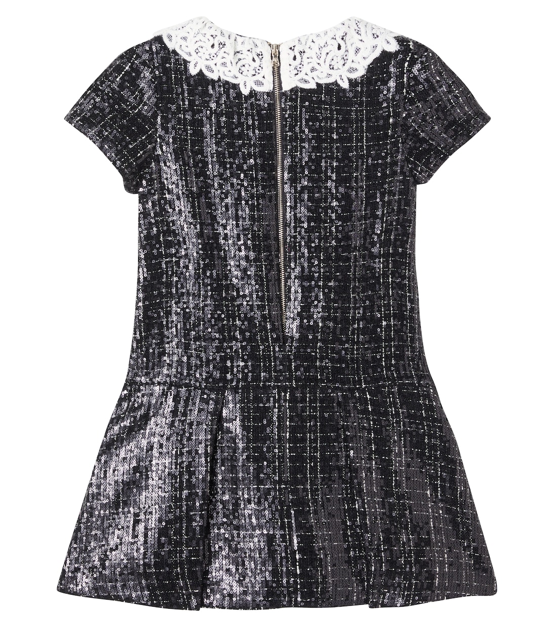Abito in tweed con paillettes e pizzo | Tartine et Chocolat