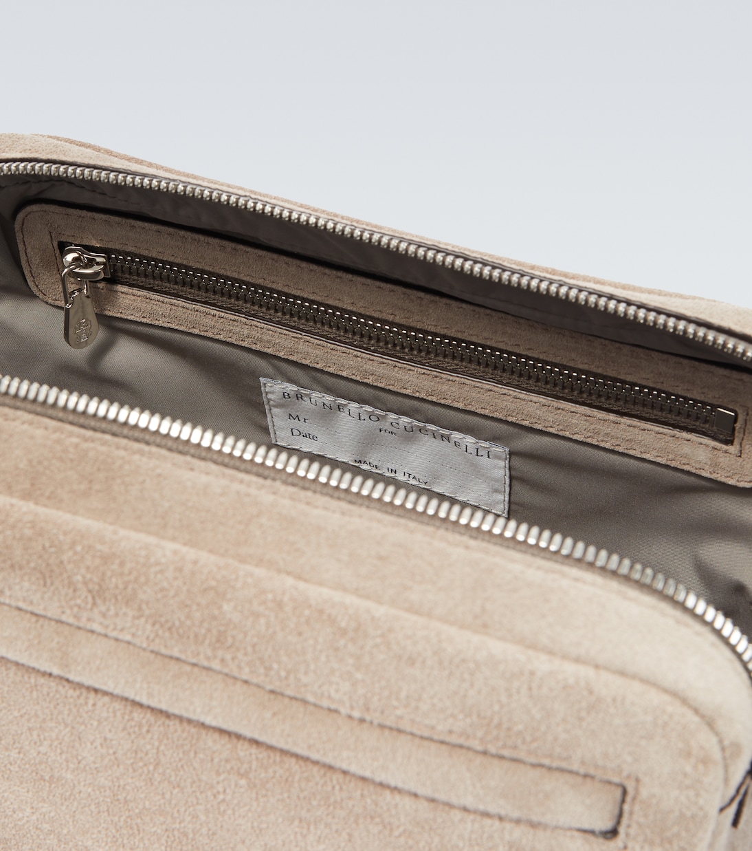 Suede toiletry bag | Brunello Cucinelli