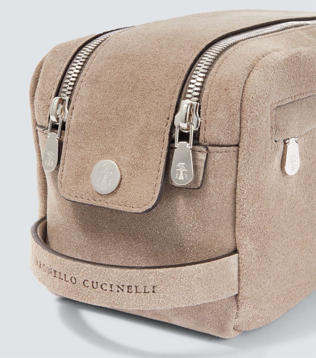 Suede toiletry bag | Brunello Cucinelli