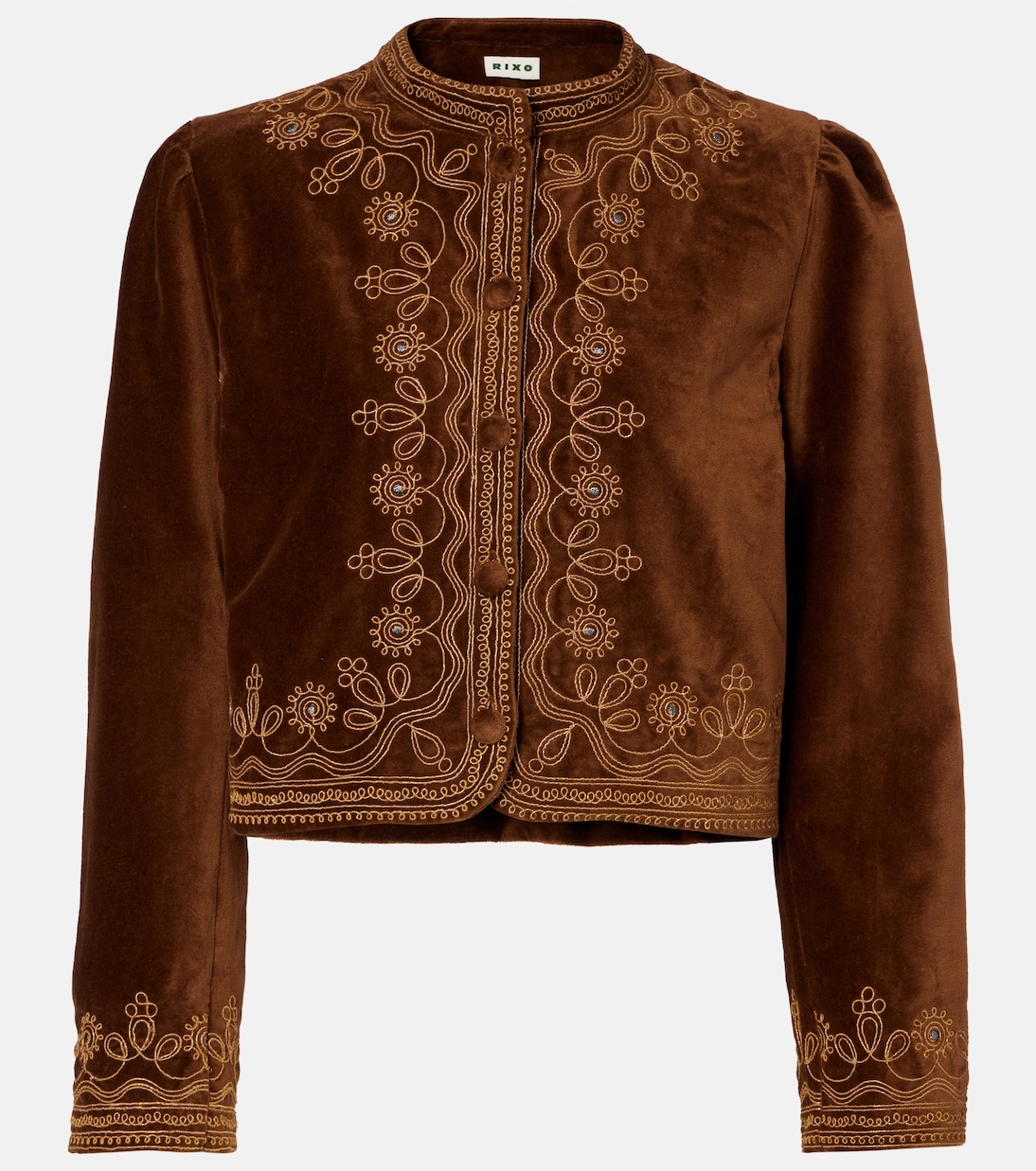 Denver embroidered cotton velvet jacket  | Rixo
