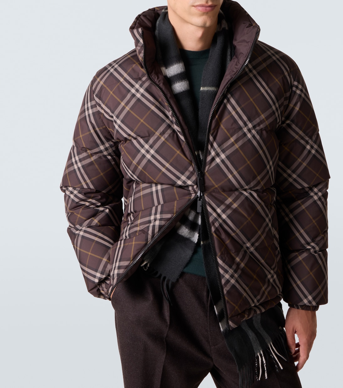Burberry Check reversible down jacket | Burberry