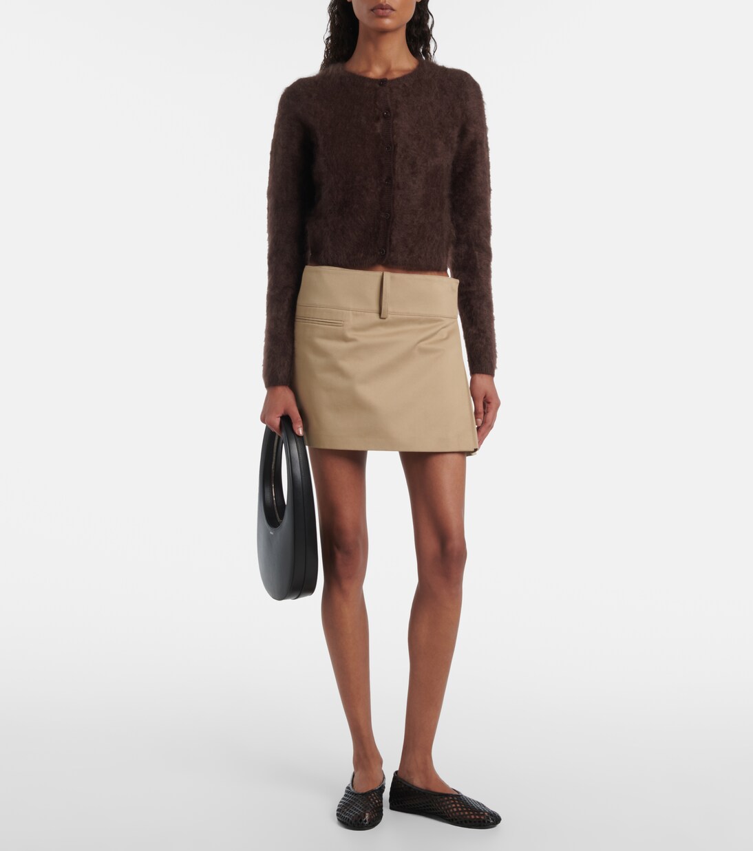 Cropped-Cardigan Teddy aus Kaschmir | Frame