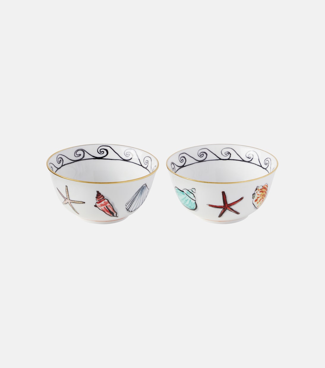 Set de 2 bols Il Viaggio di Nettuno Small en porcelaine | Ginori 1735