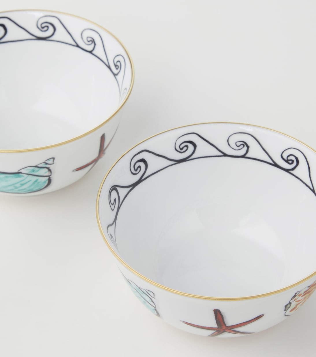 Set de 2 bols Il Viaggio di Nettuno Small en porcelaine | Ginori 1735
