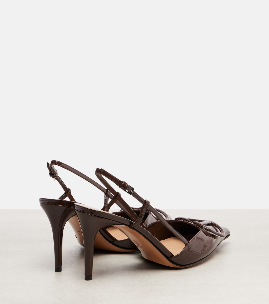 VLogo patent leather slingback pumps | Valentino Garavani