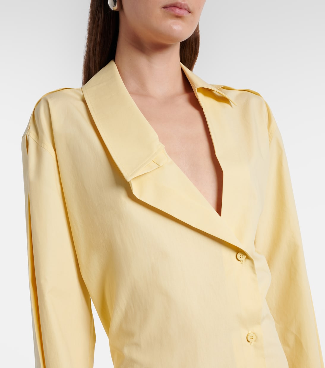 Vestido camisero de algodón | The Attico