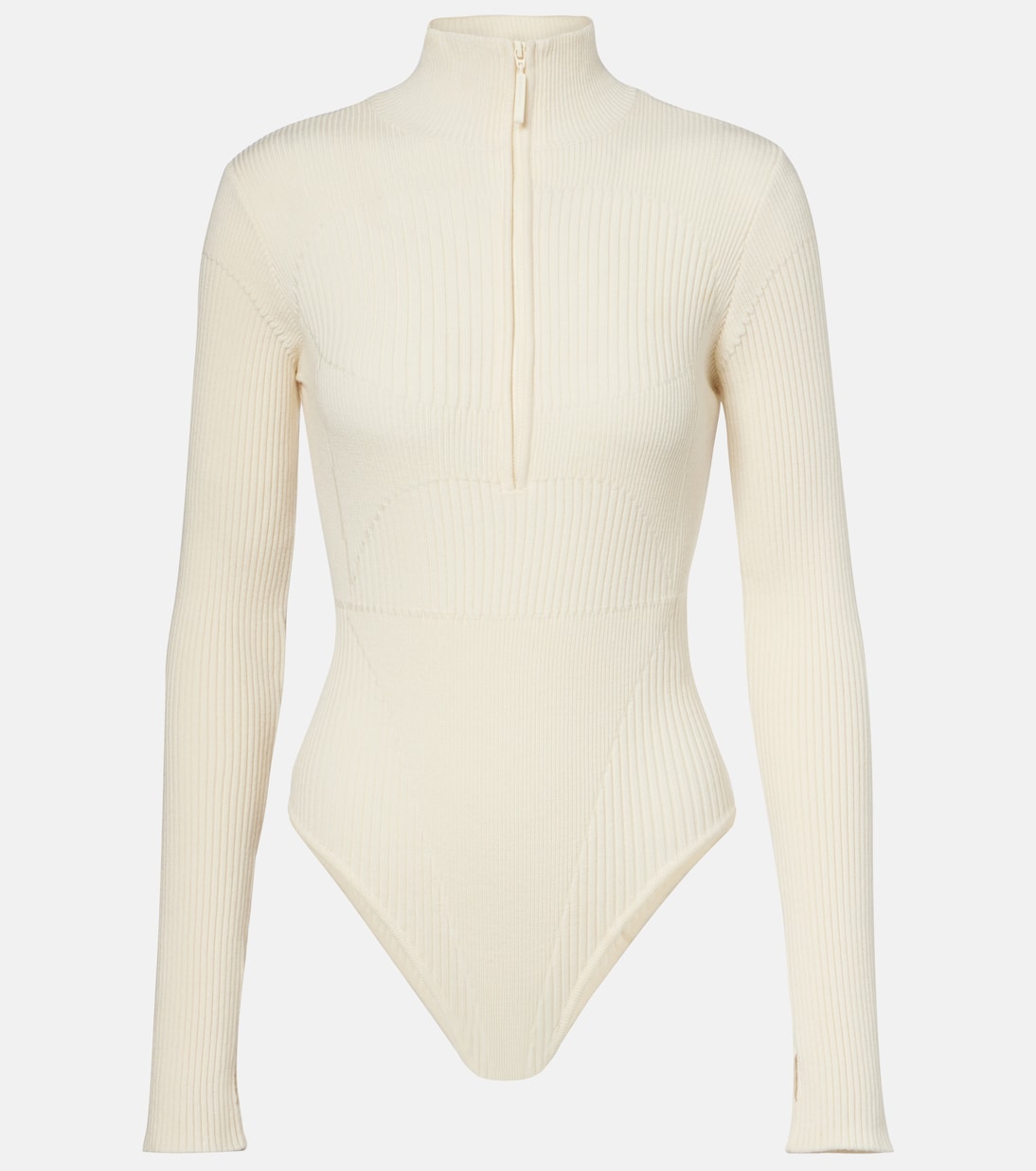 Butte ribbed-knit wool-blend bodysuit | Cordova