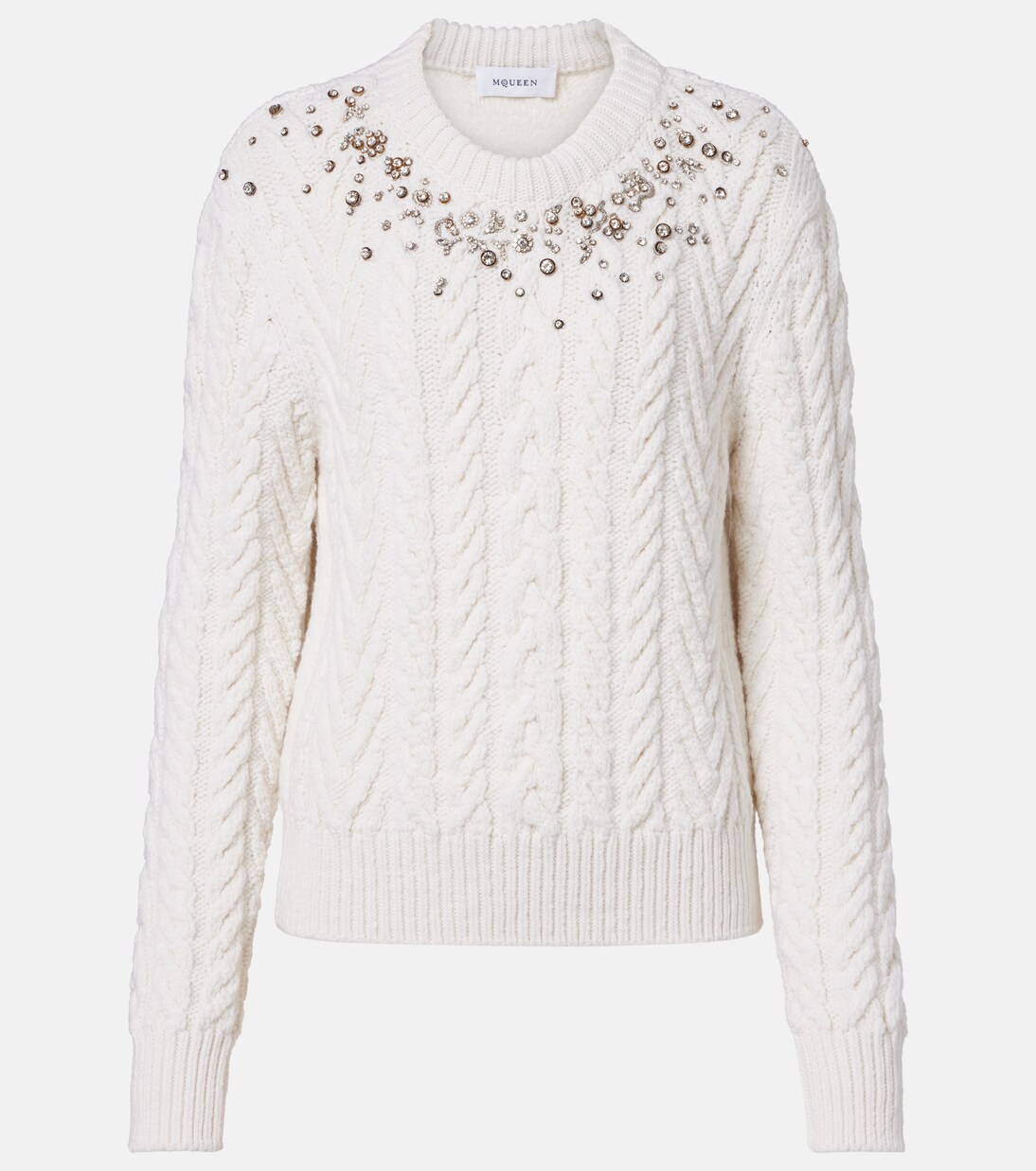 Verzierter Pullover aus Wolle und Kaschmir | McQueen