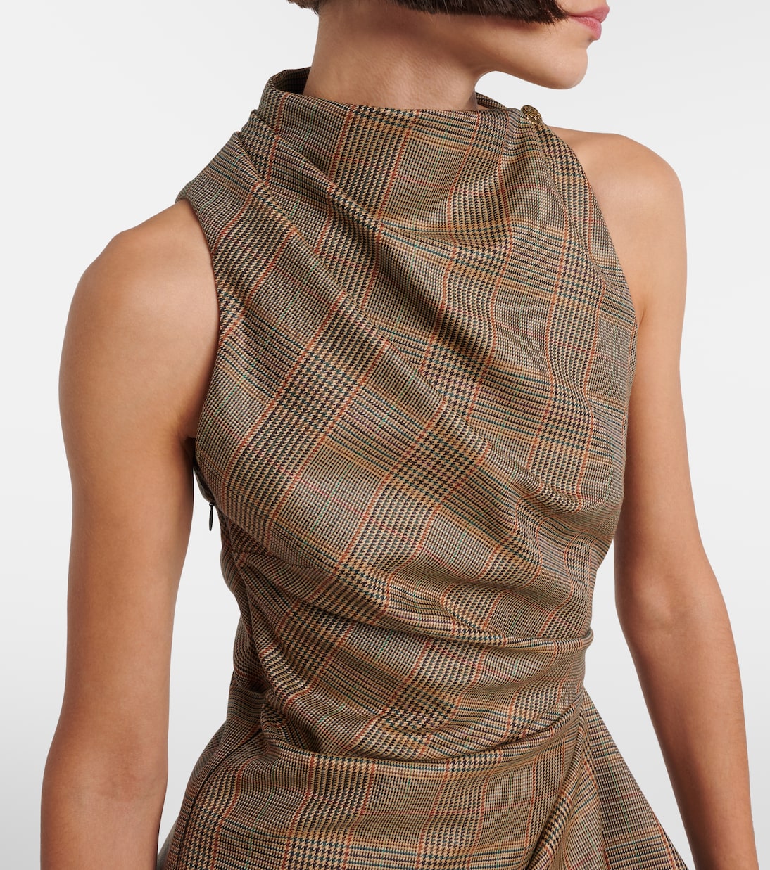 Prince of Wales check wool minidress | McQueen