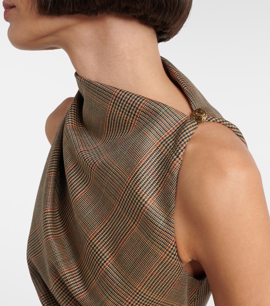 Prince of Wales check wool minidress | McQueen