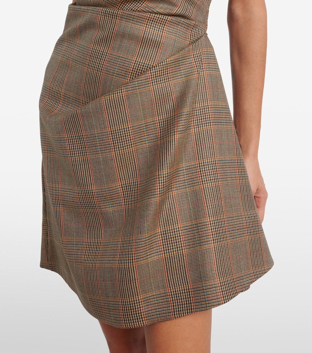 Prince of Wales check wool minidress | McQueen