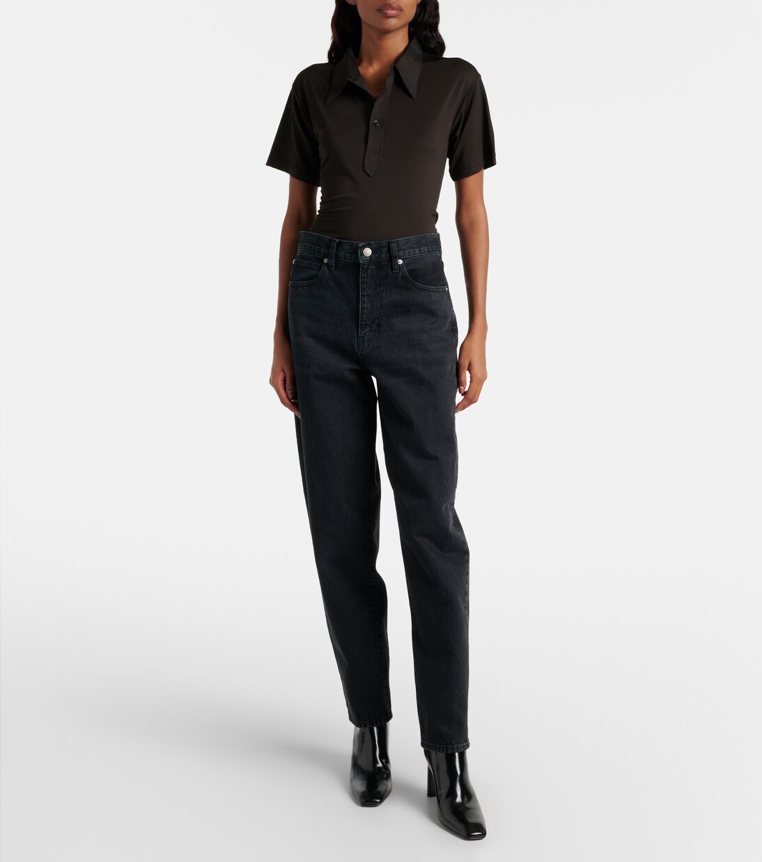 The Hang mid-rise straight jeans | Frame