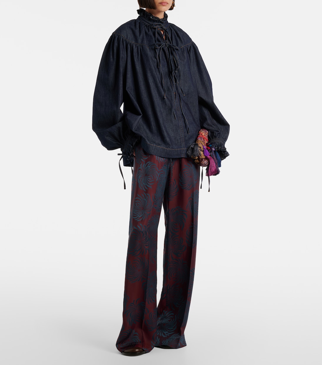 Ruffled cotton blouse | Dries Van Noten