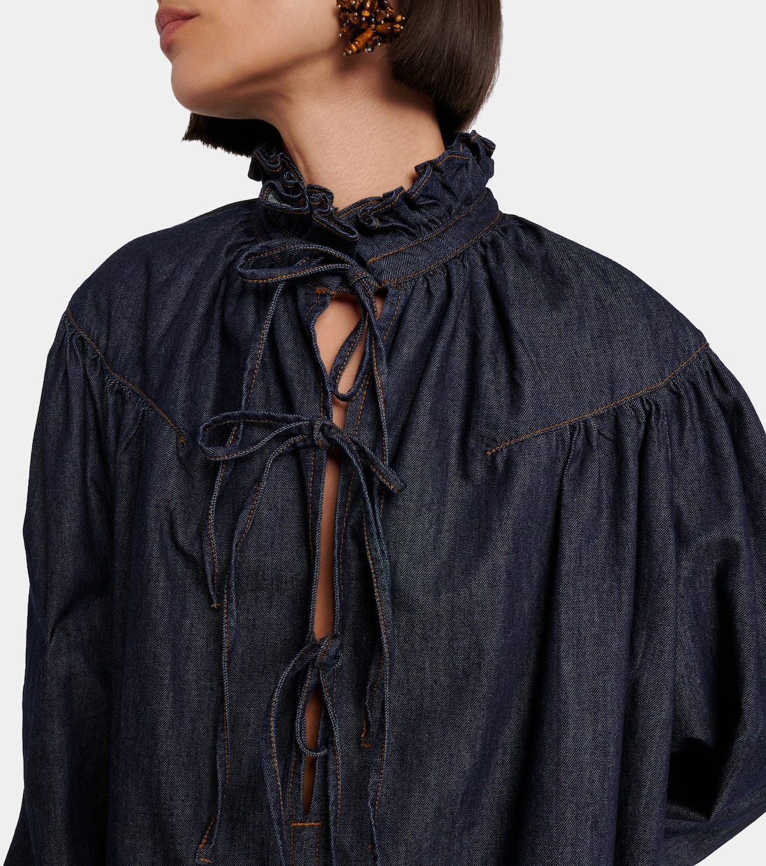 Ruffled cotton blouse | Dries Van Noten