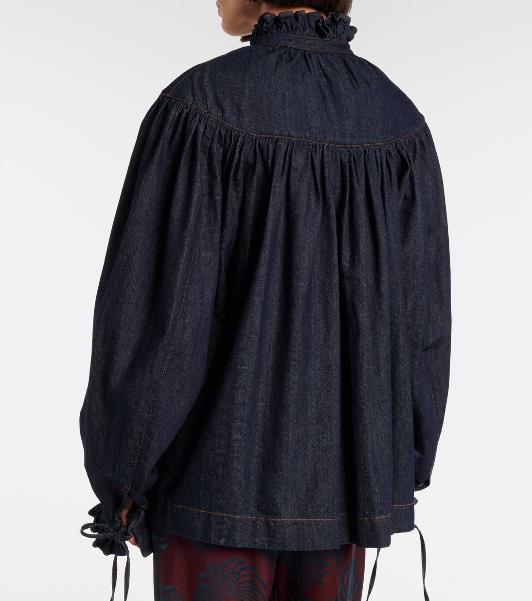 Ruffled cotton blouse | Dries Van Noten