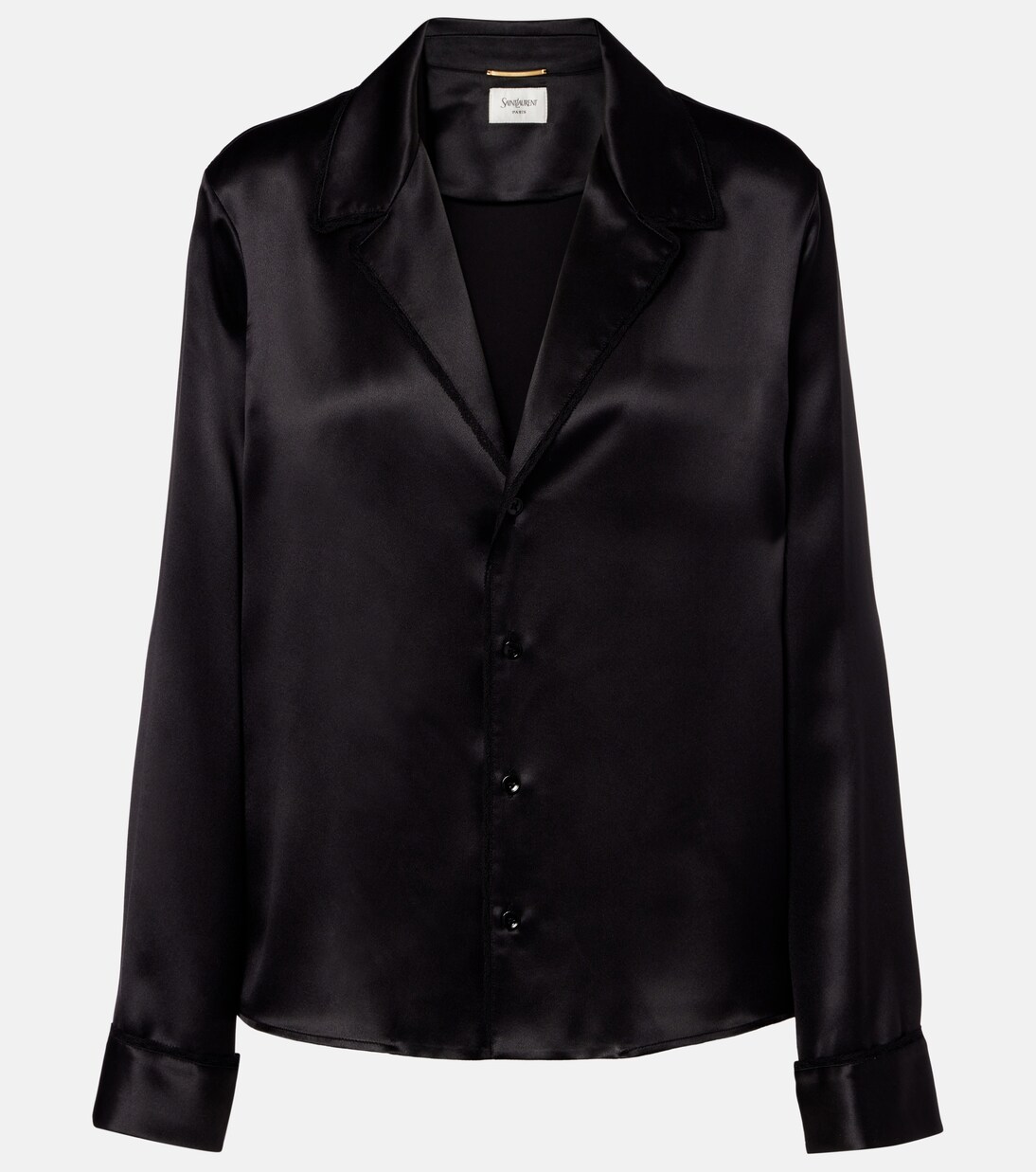 Chemise en satin de soie | Saint Laurent