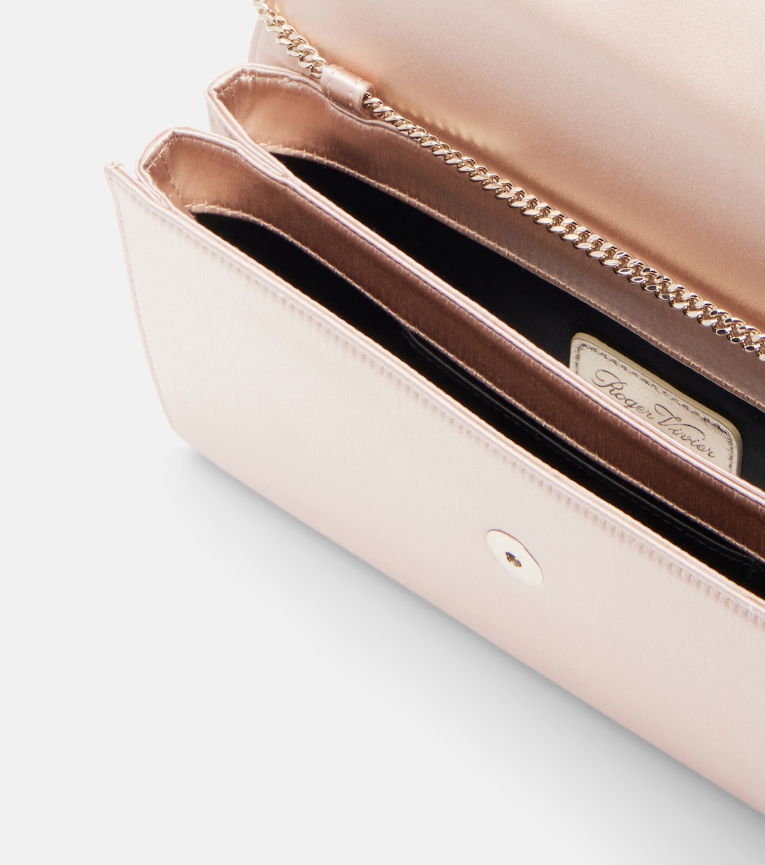 Verzierte Clutch Efflorence aus Satin | Roger Vivier