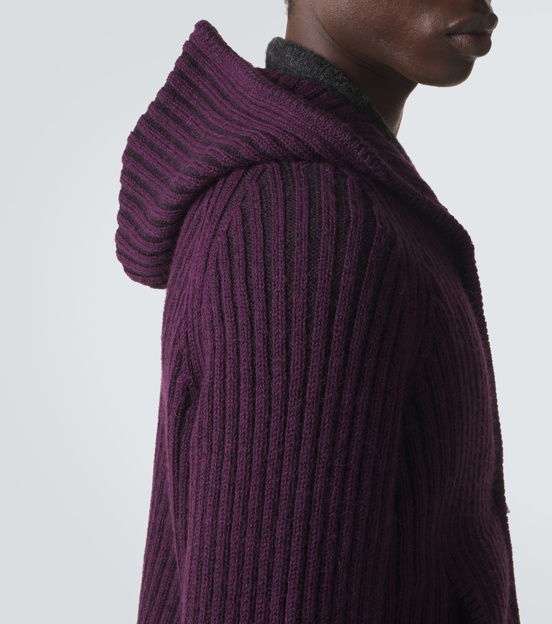 Level ribbed-knit wool zip-up hoodie | Our Legacy