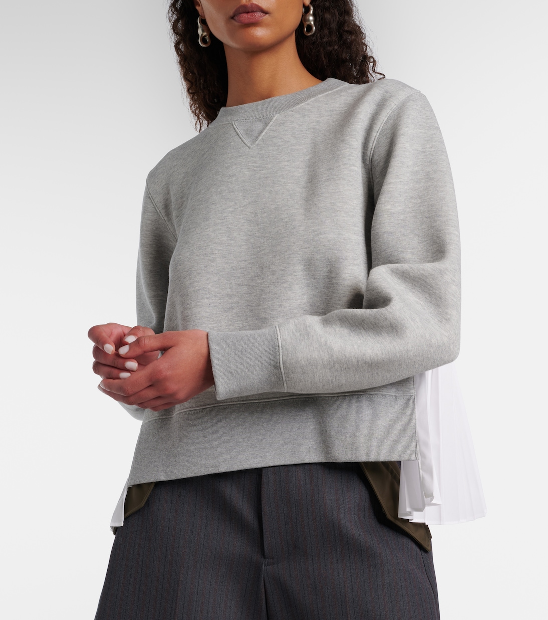Cotton-blend sweatshirt | Sacai