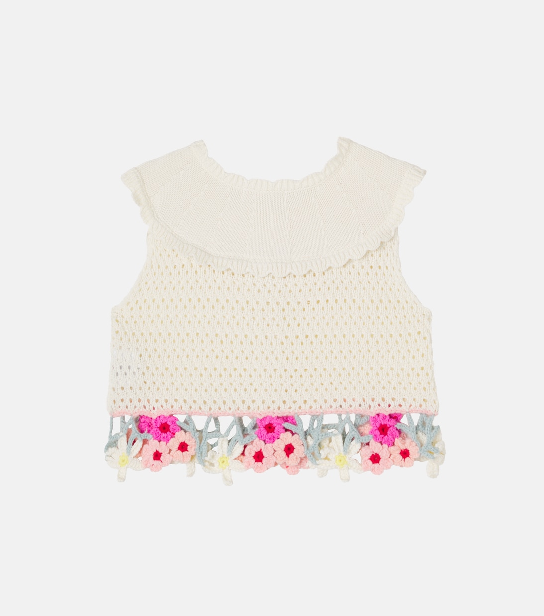 Chaleco Elea en mezcla de algodón bordado | Louise Misha