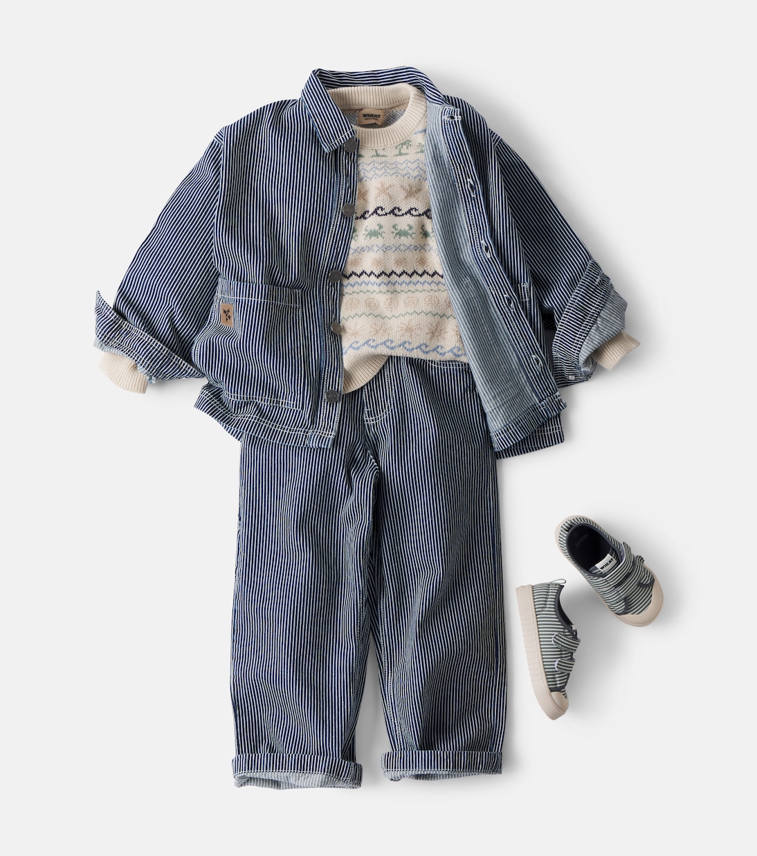 Felix striped jeans | Wheat