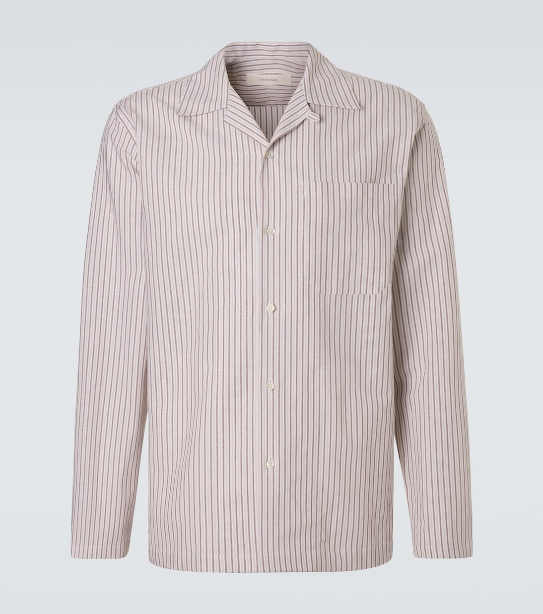 Chemise Havana rayée en lin et coton | Umit Benan