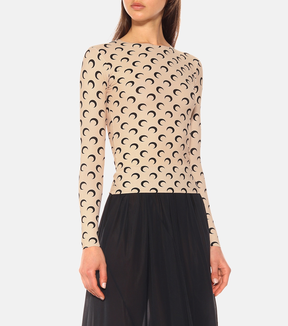 Top in jersey stretch con stampa | Marine Serre