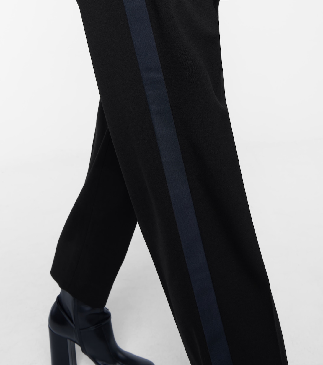 High-rise straight stretch-wool pants | Miu Miu