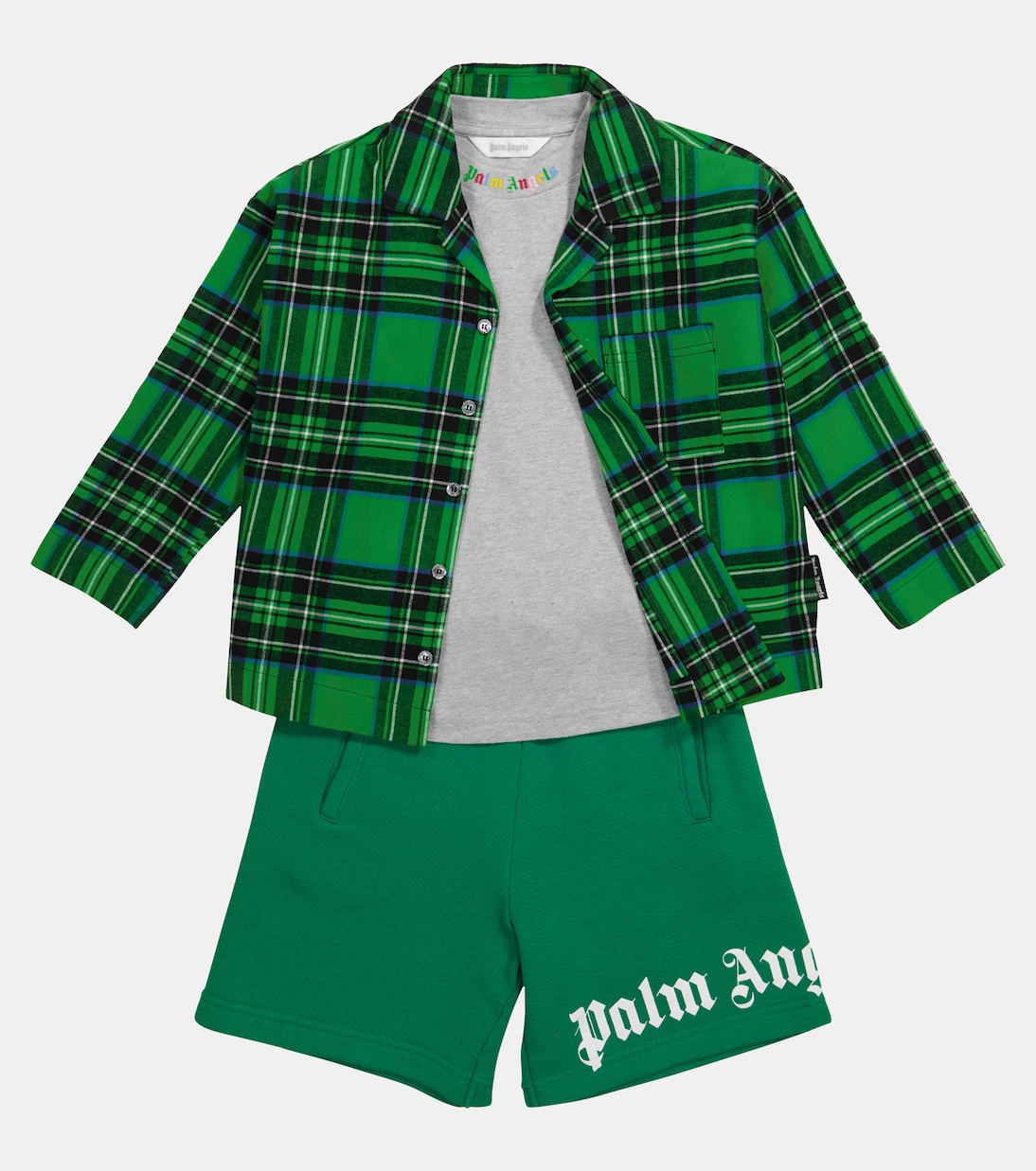 Pyjamahemd aus Baumwolle | Palm Angels Kids